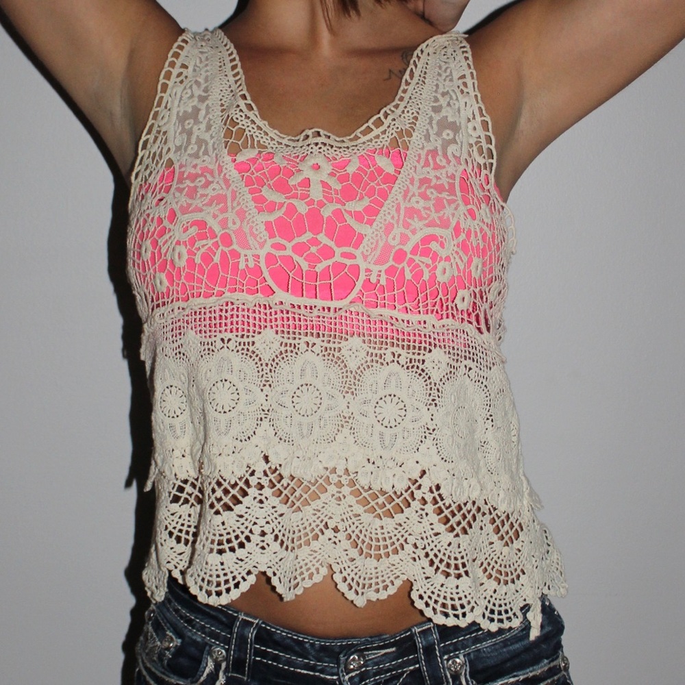 Lace crop top